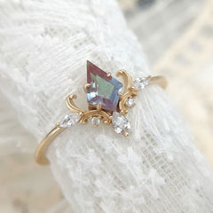 alexandrite and moonstone ring