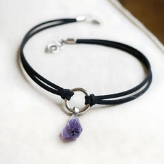 Amethyst and Moonstone Necklace