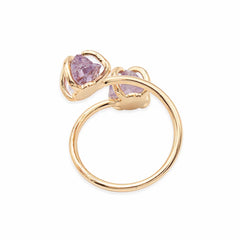 Amethyst Moonstone Ring