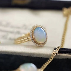 Antique Moonstone Gold Ring