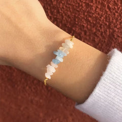 Aquamarine and Moonstone Bracelet