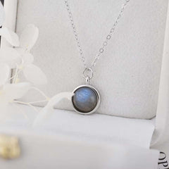 Black Moonstone Necklace