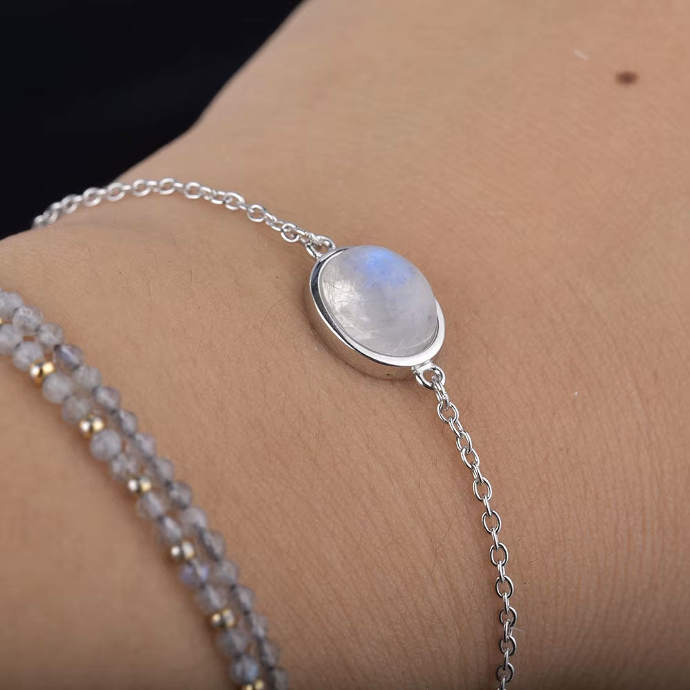 Blue Moonstone Bracelet