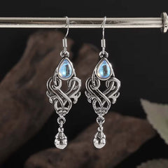 Blue Moonstone Drop Earrings