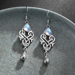 Blue Moonstone Drop Earrings