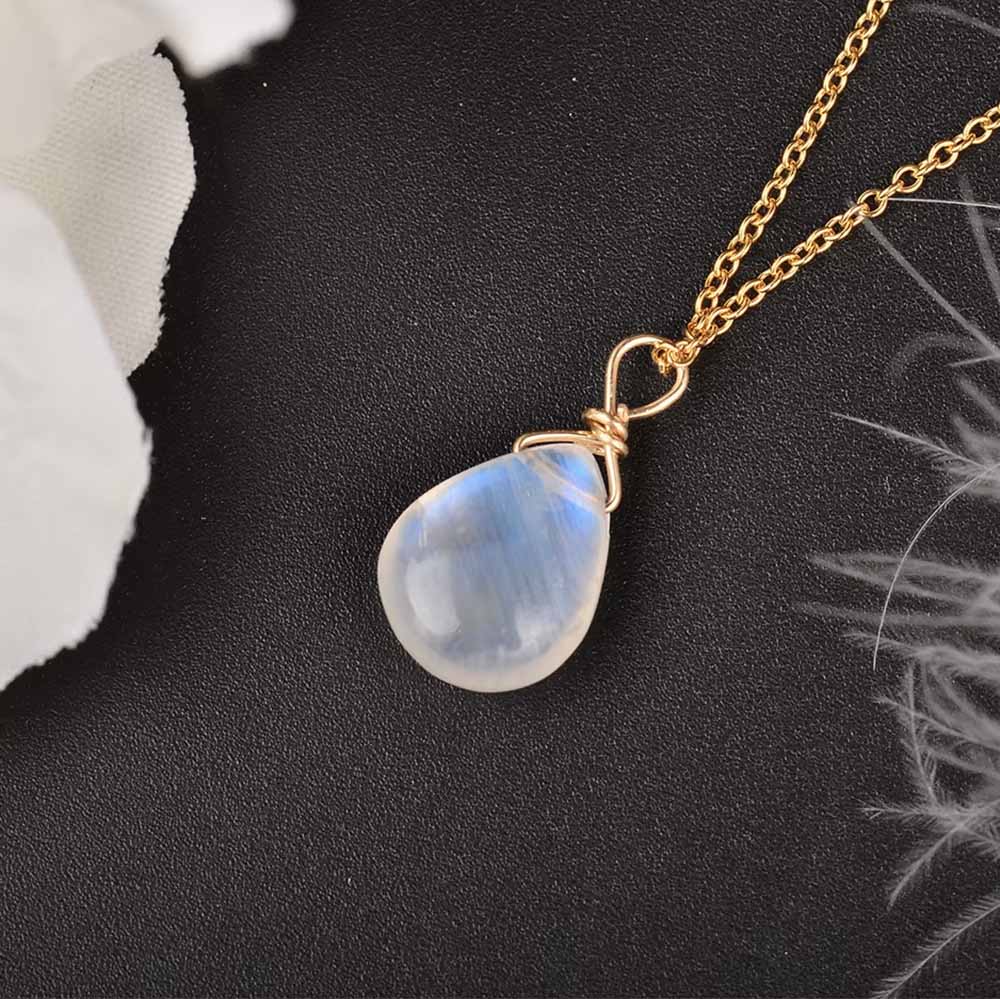 Blue Moonstone Necklace