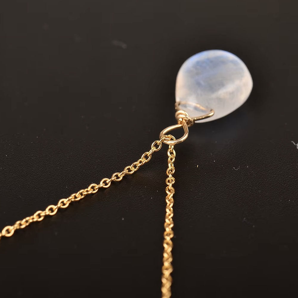 Blue Moonstone Necklace