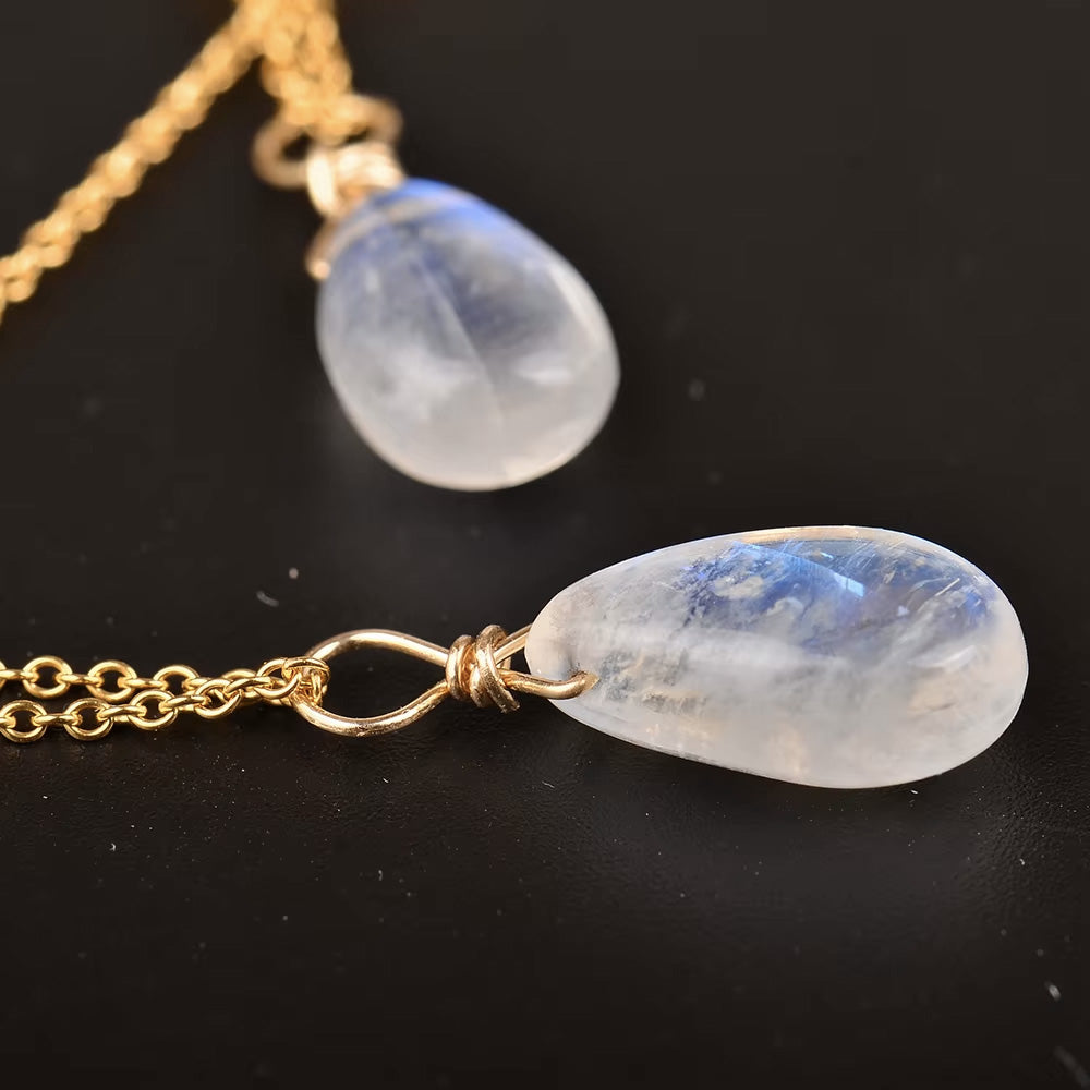 Blue Moonstone Necklace