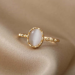 Cat's Eye Moonstone Ring