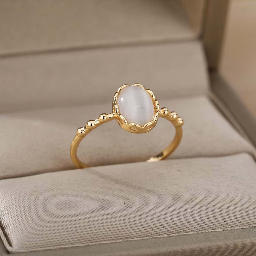 Cat's Eye Moonstone Ring