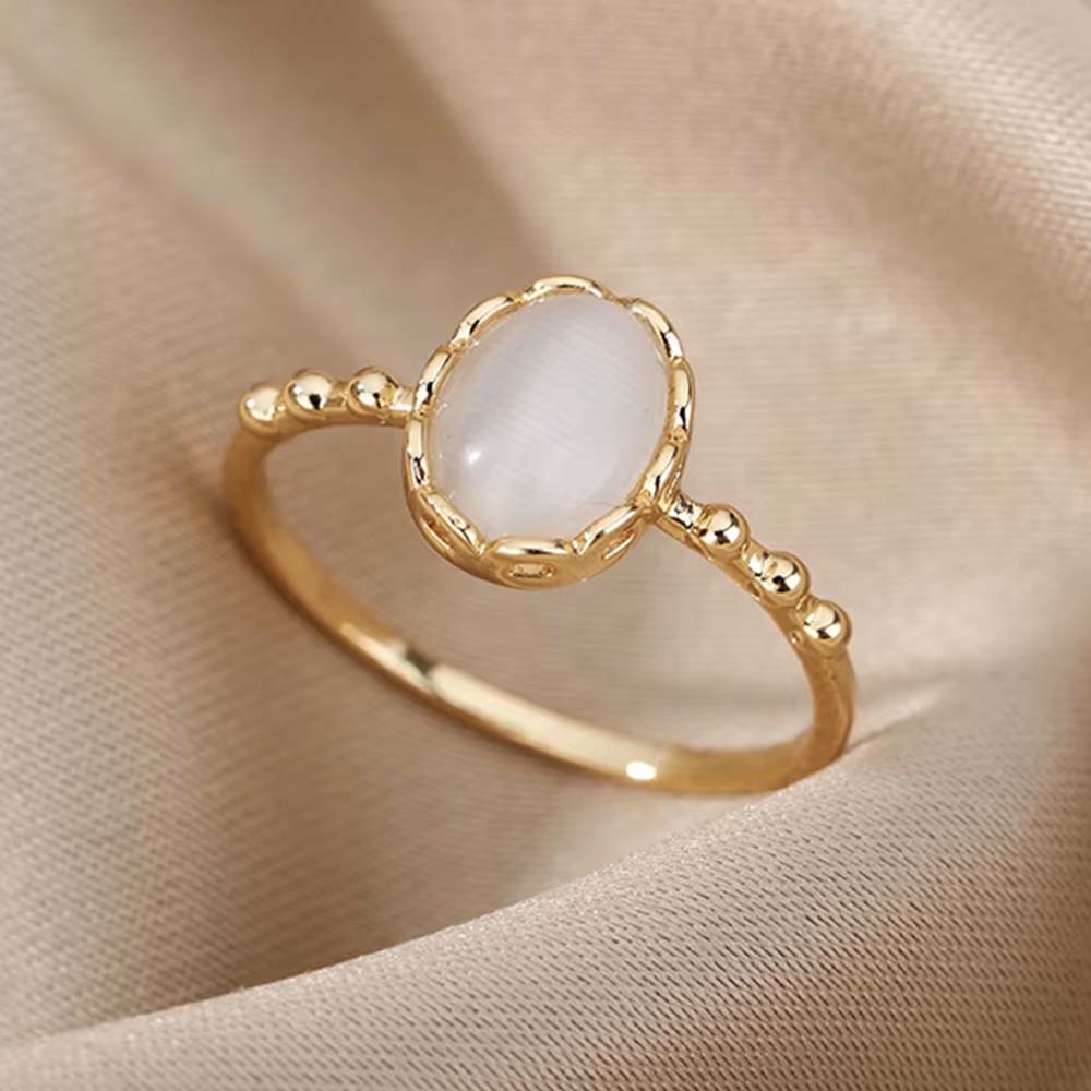 Cat's Eye Moonstone Ring