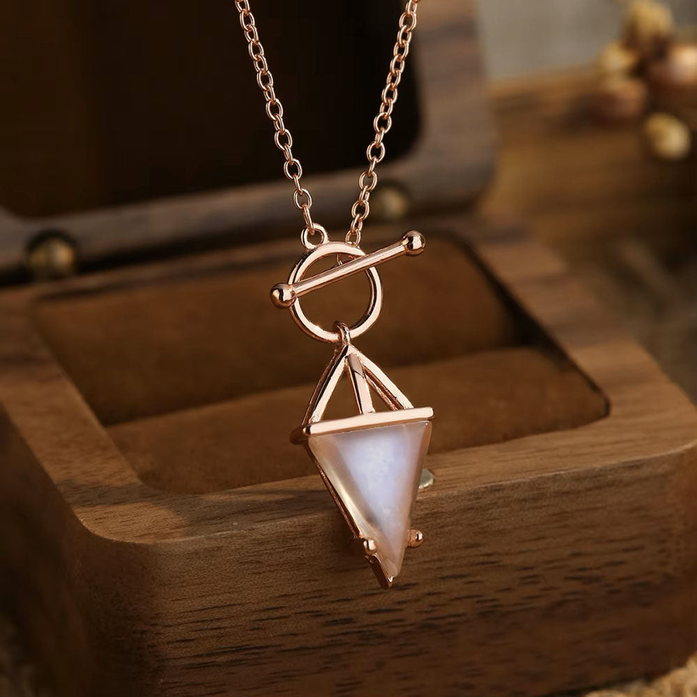 dainty moonstone necklace