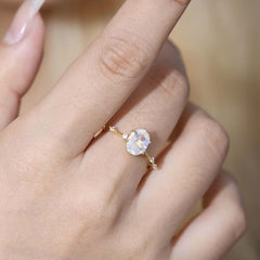 Faceted Moonstone Ring