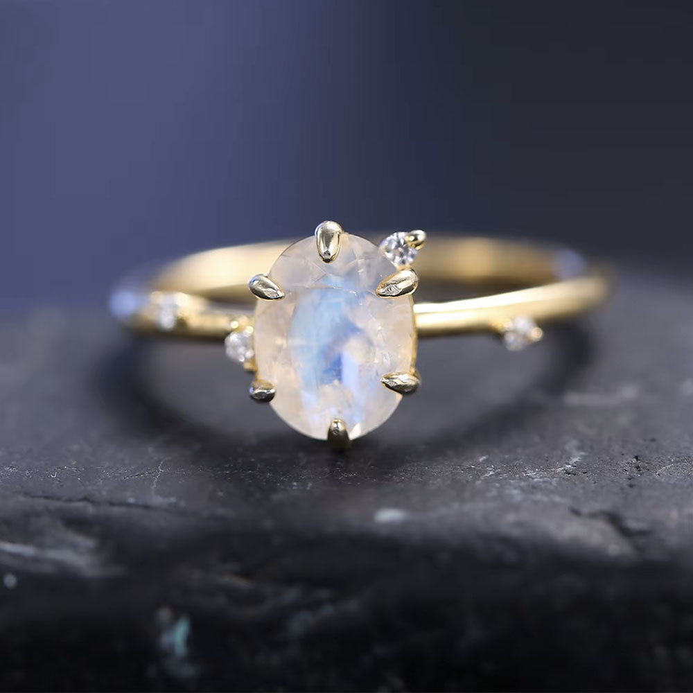 Genuine Moonstone Ring