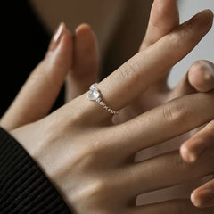 Heart Shaped Moonstone Ring