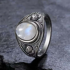 large moonstone ring