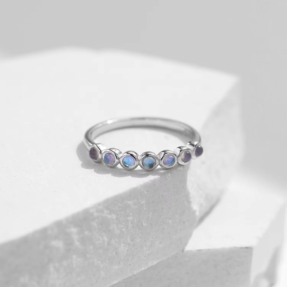 Moonstone Band Rings