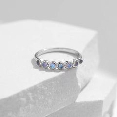 Moonstone Band Rings