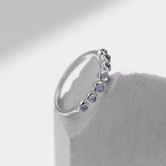 Moonstone Band Rings