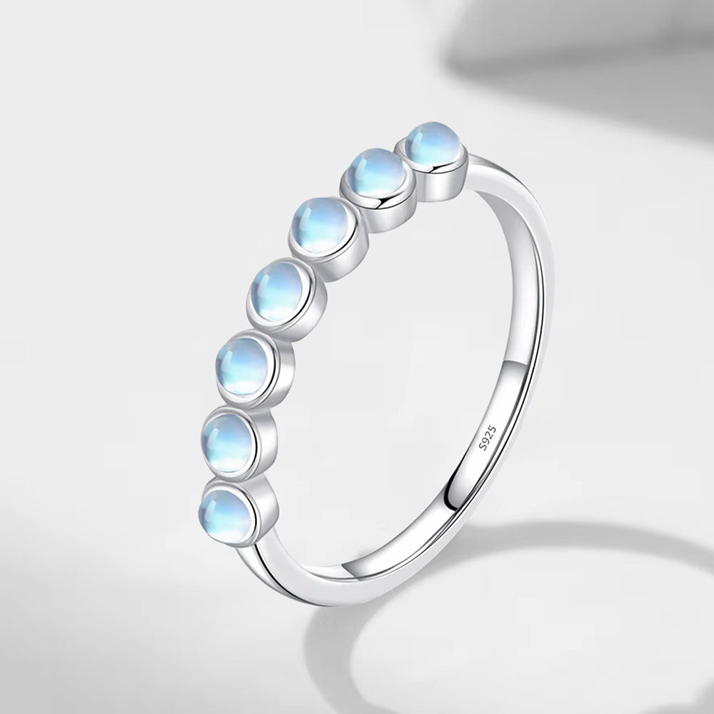 moonstone band rings