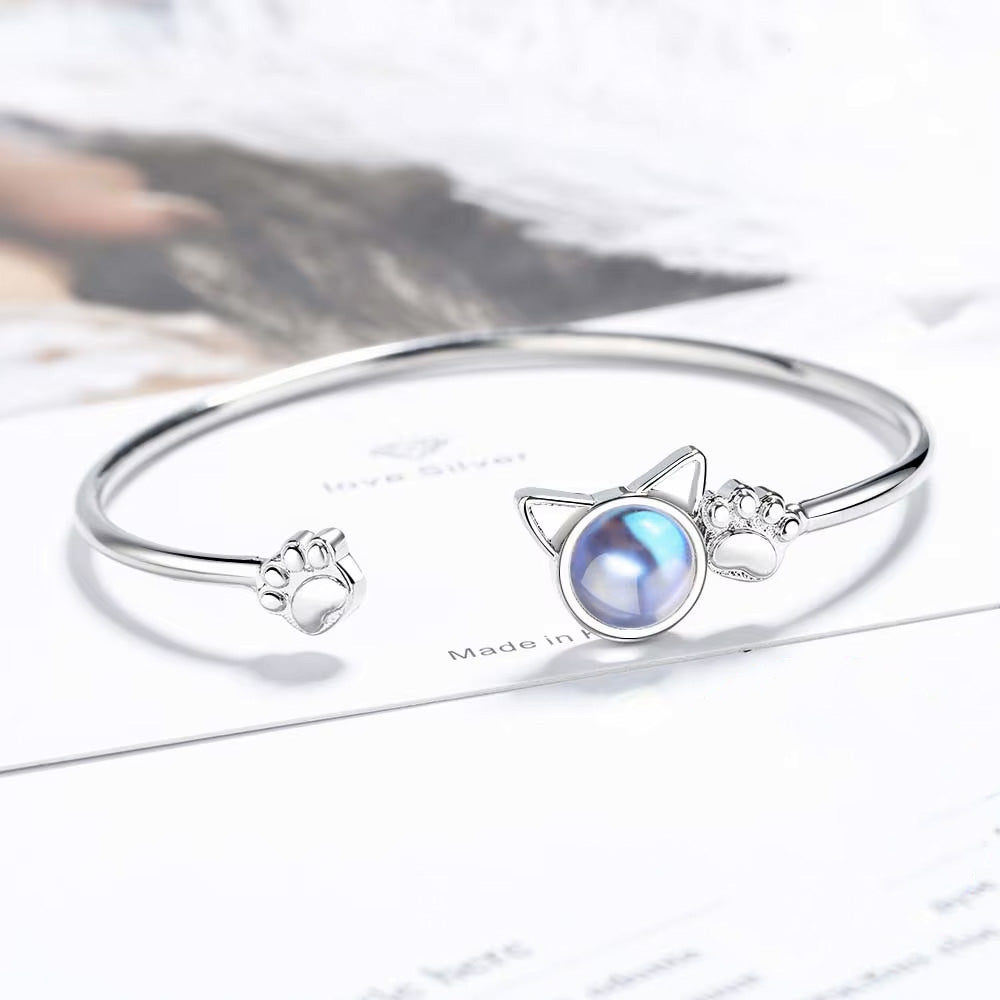 moonstone bangle bracelet