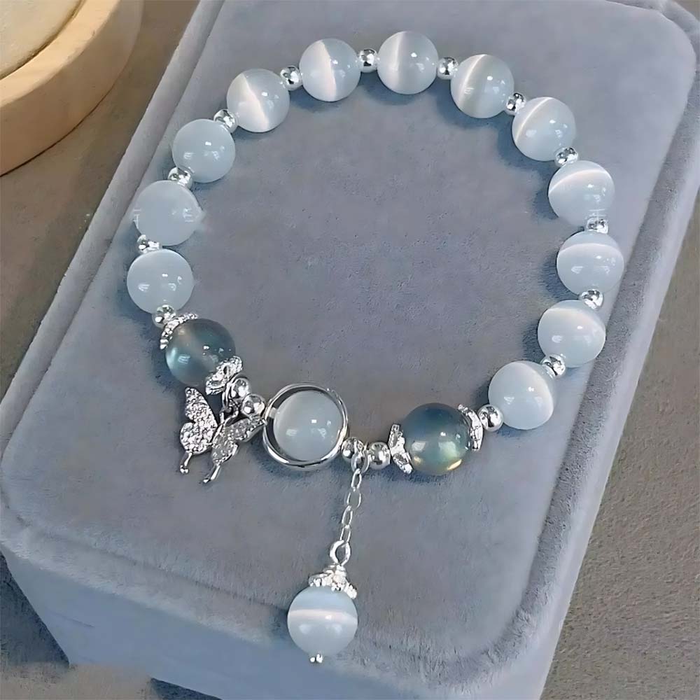 Moonstone Bead Bracelet