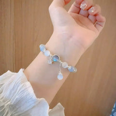 Moonstone Bead Bracelet