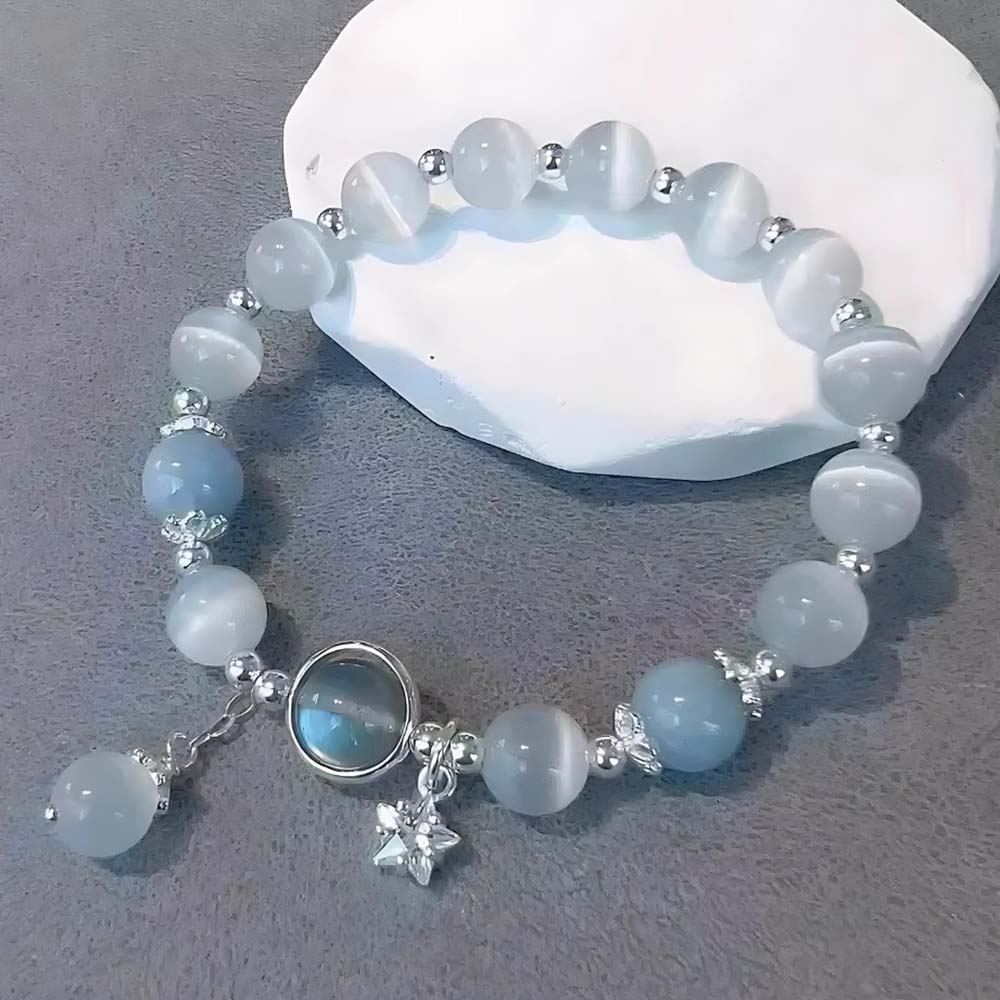 moonstone bead bracelet