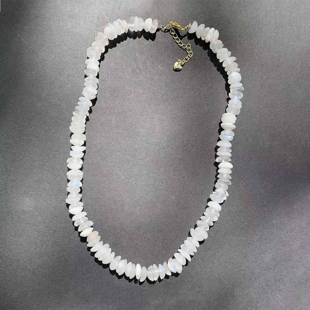 moonstone bead necklace