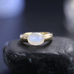 Moonstone Cabochon Ring