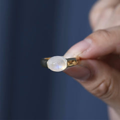 Moonstone Cabochon Ring