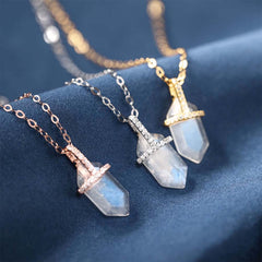 Moonstone Crystal Necklace