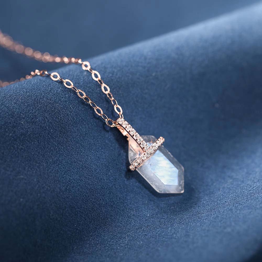 Moonstone Crystal Necklace