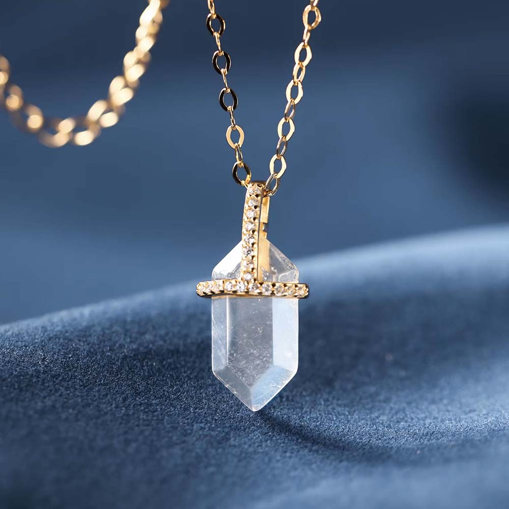 moonstone crystal necklace