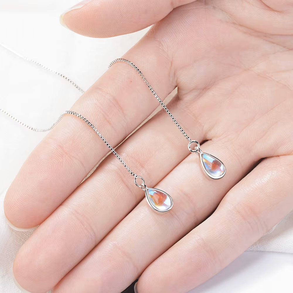 Moonstone Dangle Earrings