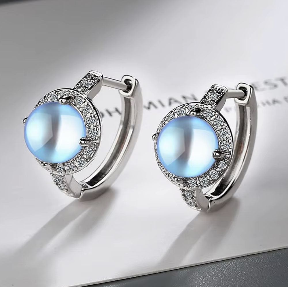 moonstone drop earrings