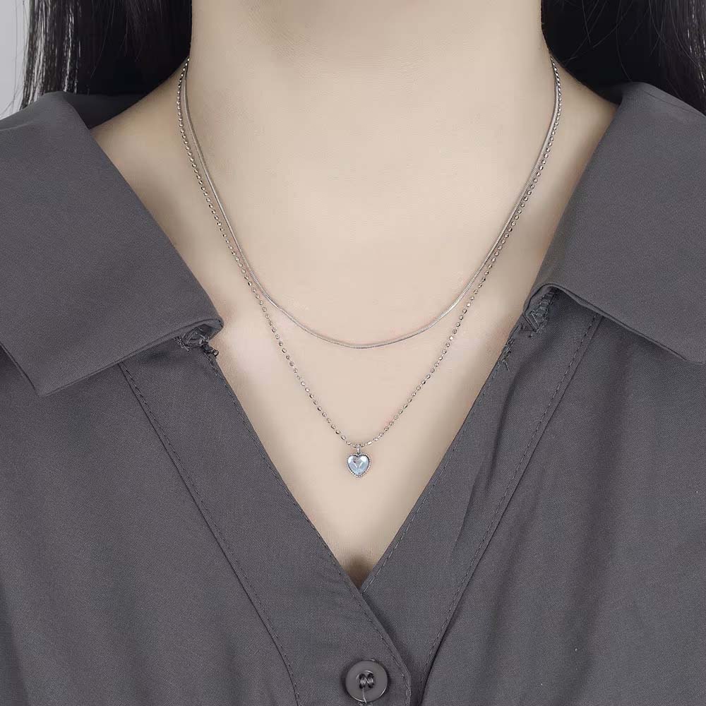 Moonstone Heart Necklace