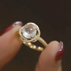 Moonstone Pinky Ring