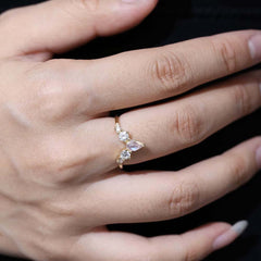 Moonstone Promise Ring