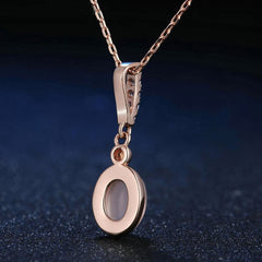 Moonstone Rose Gold Necklace