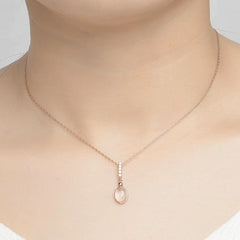 Moonstone Rose Gold Necklace