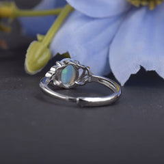 Moonstone Solitaire Ring