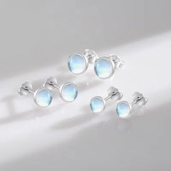 Moonstone Stud Earrings