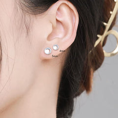 Moonstone Stud Earrings