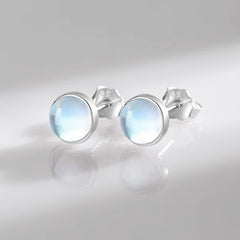 moonstone stud earrings