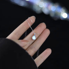 Moonstone Teardrop Necklace