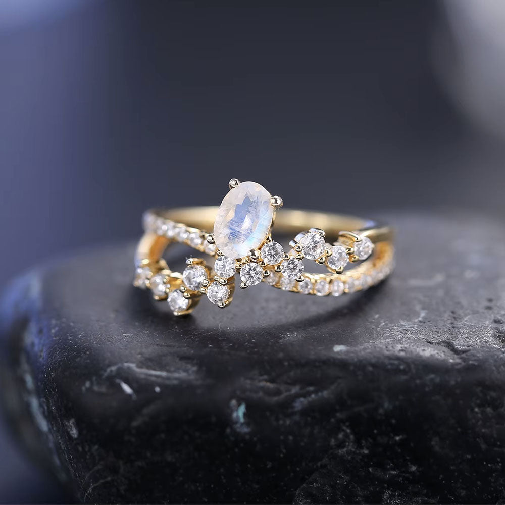 Oval Moonstone Ring