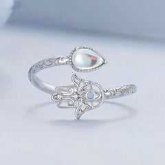 Pear Shaped Moonstone Ring