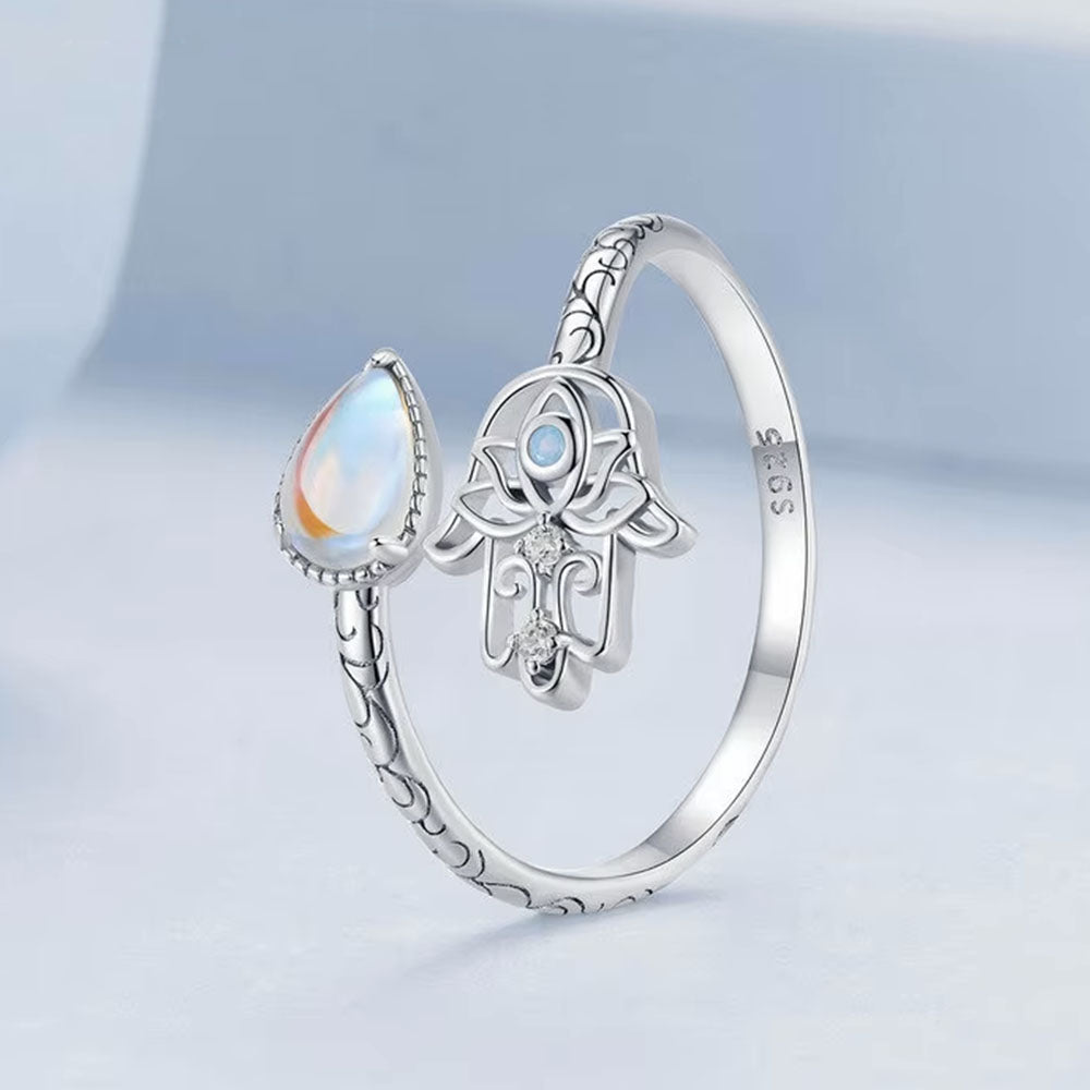 Pear Shaped Moonstone Ring