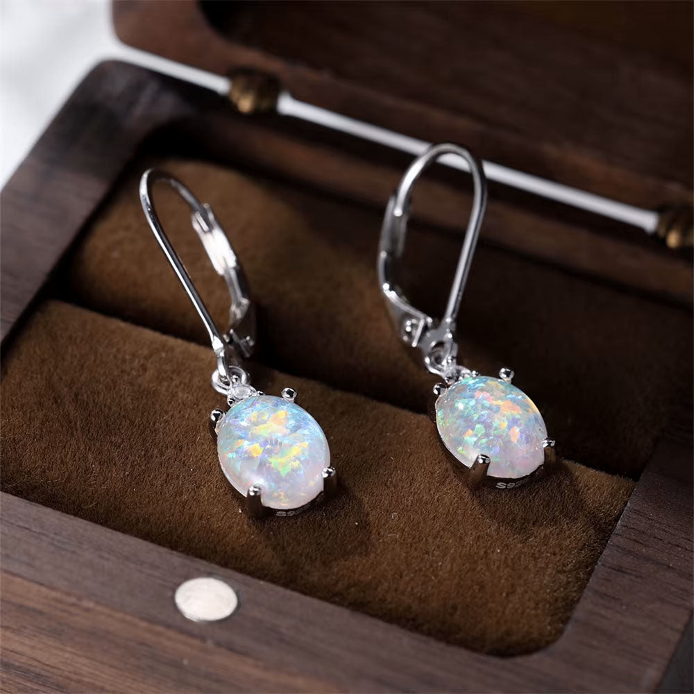 Rainbow Moonstone Earrings